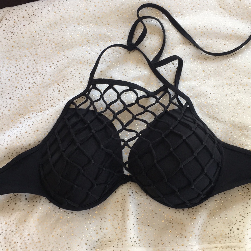 Black bathing suit top